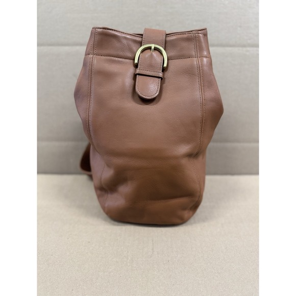 Vintage Coach Dark Brown Classic Soho Leather Bucket Backpack Sling Bag 4160 - Picture 1 of 11